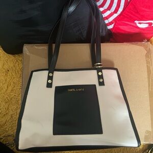 Black and Cream Tote Bag